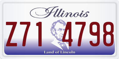 IL license plate Z714798