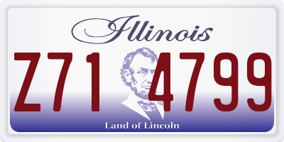 IL license plate Z714799