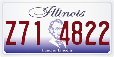 IL license plate Z714822