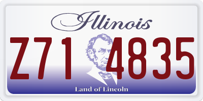 IL license plate Z714835