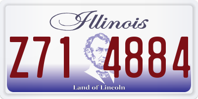 IL license plate Z714884