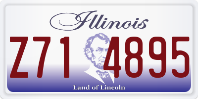 IL license plate Z714895