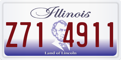 IL license plate Z714911