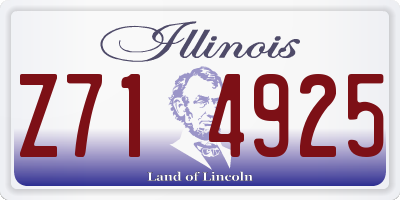 IL license plate Z714925