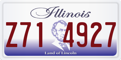 IL license plate Z714927