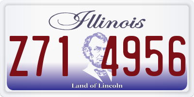IL license plate Z714956
