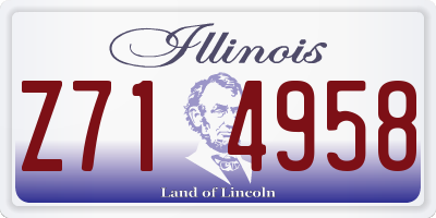 IL license plate Z714958
