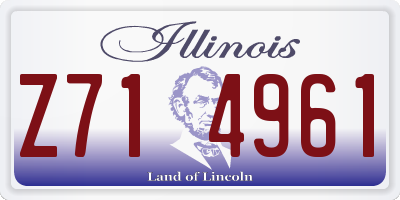 IL license plate Z714961