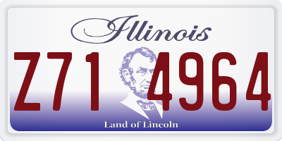 IL license plate Z714964