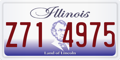 IL license plate Z714975