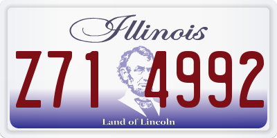 IL license plate Z714992