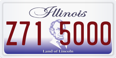 IL license plate Z715000