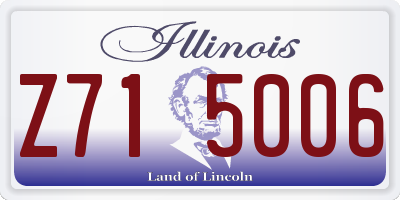 IL license plate Z715006