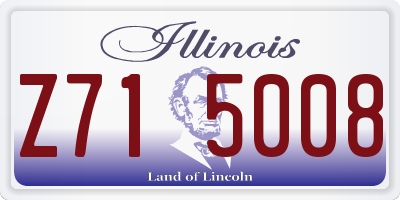 IL license plate Z715008