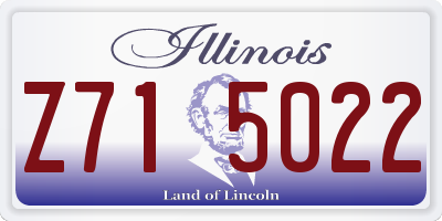 IL license plate Z715022