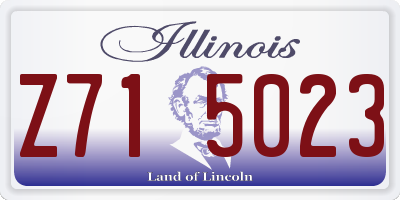 IL license plate Z715023