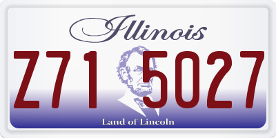 IL license plate Z715027