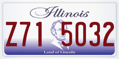 IL license plate Z715032