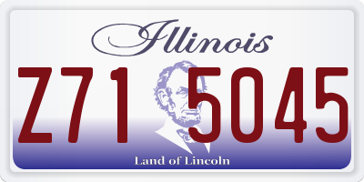IL license plate Z715045
