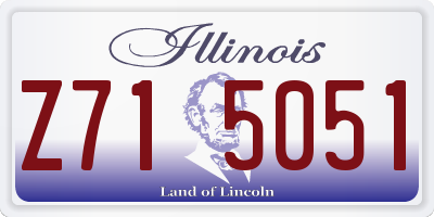 IL license plate Z715051