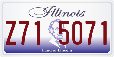 IL license plate Z715071