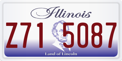 IL license plate Z715087