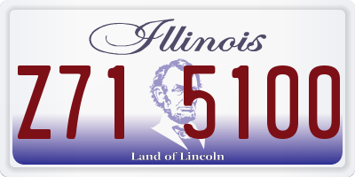 IL license plate Z715100