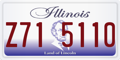 IL license plate Z715110