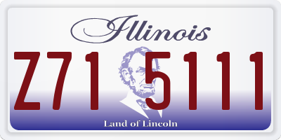 IL license plate Z715111