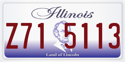 IL license plate Z715113