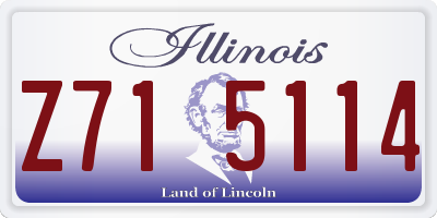 IL license plate Z715114