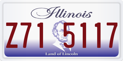 IL license plate Z715117