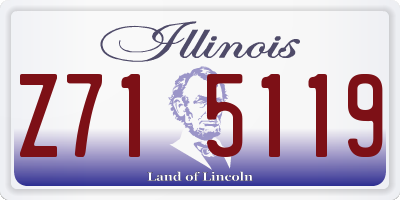 IL license plate Z715119