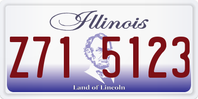 IL license plate Z715123