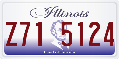 IL license plate Z715124