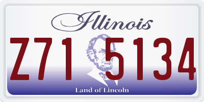 IL license plate Z715134
