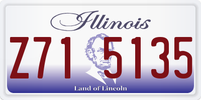 IL license plate Z715135