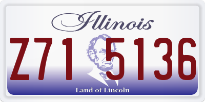 IL license plate Z715136