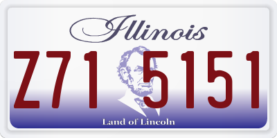IL license plate Z715151