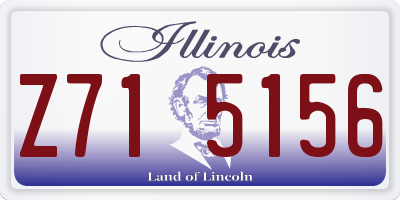 IL license plate Z715156