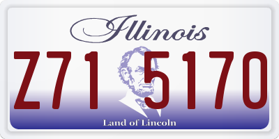 IL license plate Z715170