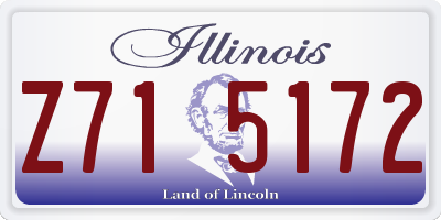 IL license plate Z715172