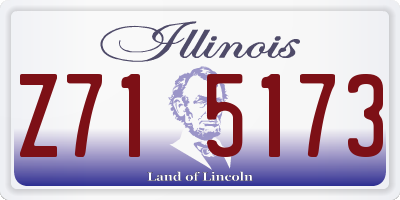 IL license plate Z715173