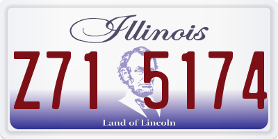 IL license plate Z715174