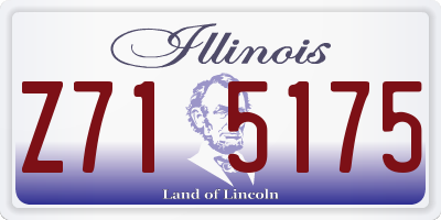 IL license plate Z715175