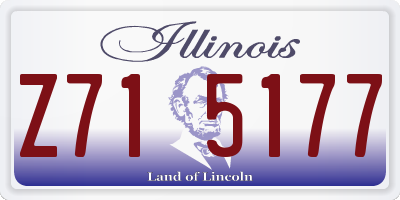 IL license plate Z715177