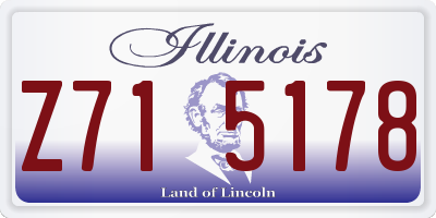 IL license plate Z715178