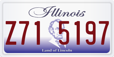 IL license plate Z715197
