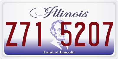 IL license plate Z715207