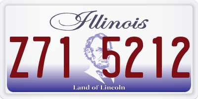 IL license plate Z715212